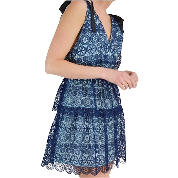 Self-Portrait Guipure Lace Mini Dress - Picture 16 of 16